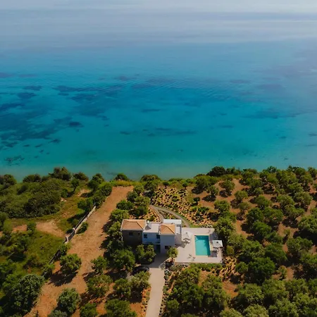 Oceanfront Elaia Private Pool & Panoramic Views * Charokopio