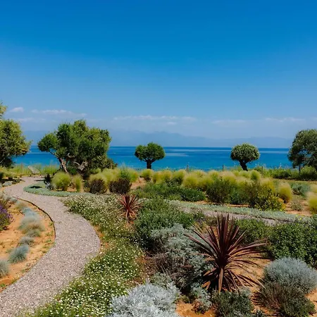 Villa Oceanfront Elaia Private Pool & Panoramic Views Charokopio