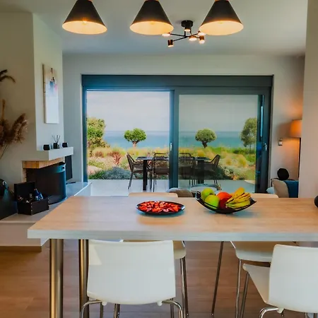 Oceanfront Elaia Private Pool & Panoramic Views Βίλα Charokopio