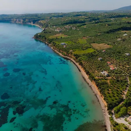 Oceanfront Elaia Private Pool & Panoramic Views Charokopio