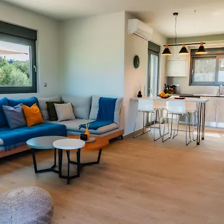 Villa Oceanfront Elaia Private Pool & Panoramic Views Charokopio