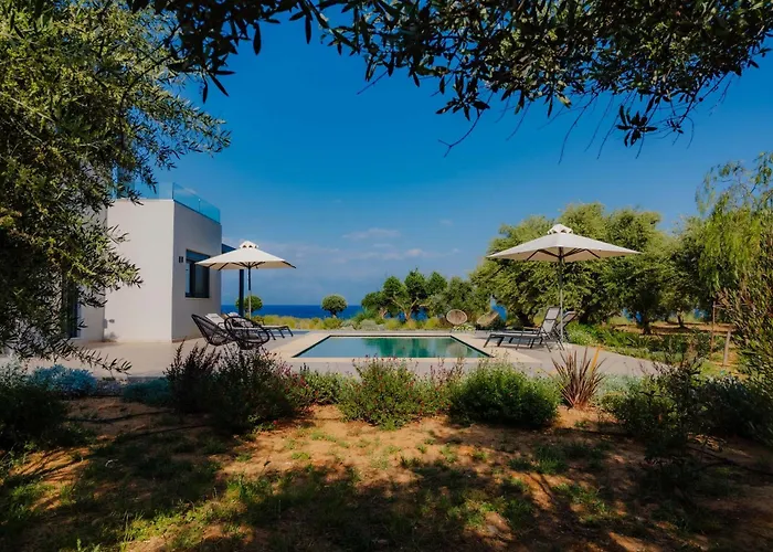 Oceanfront Elaia Private Pool & Panoramic Views Βίλα