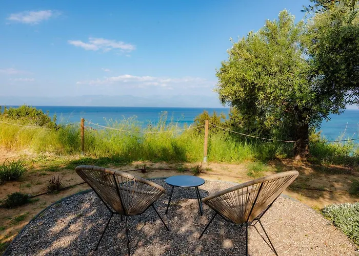 Oceanfront Elaia Private Pool & Panoramic Views * Charokopio