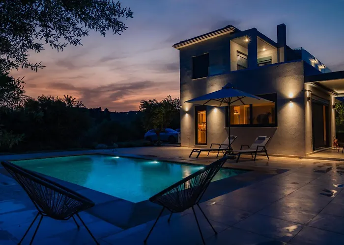 Oceanfront Elaia Private Pool & Panoramic Views Villa