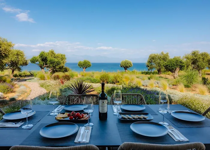 Oceanfront Elaia Private Pool & Panoramic Views Βίλα