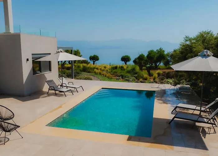 Βίλα Oceanfront Elaia Private Pool & Panoramic Views Charokopio